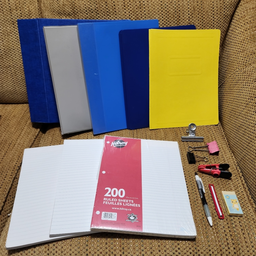 15 pieces School Supplies Office Supplies / Back to School heavy duty binder